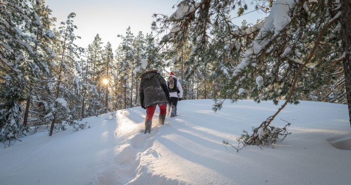 The terrain in Nuuksio is hilly, and during winter, there is often plenty of snow—much more than just a stone’s throw away in Helsinki.